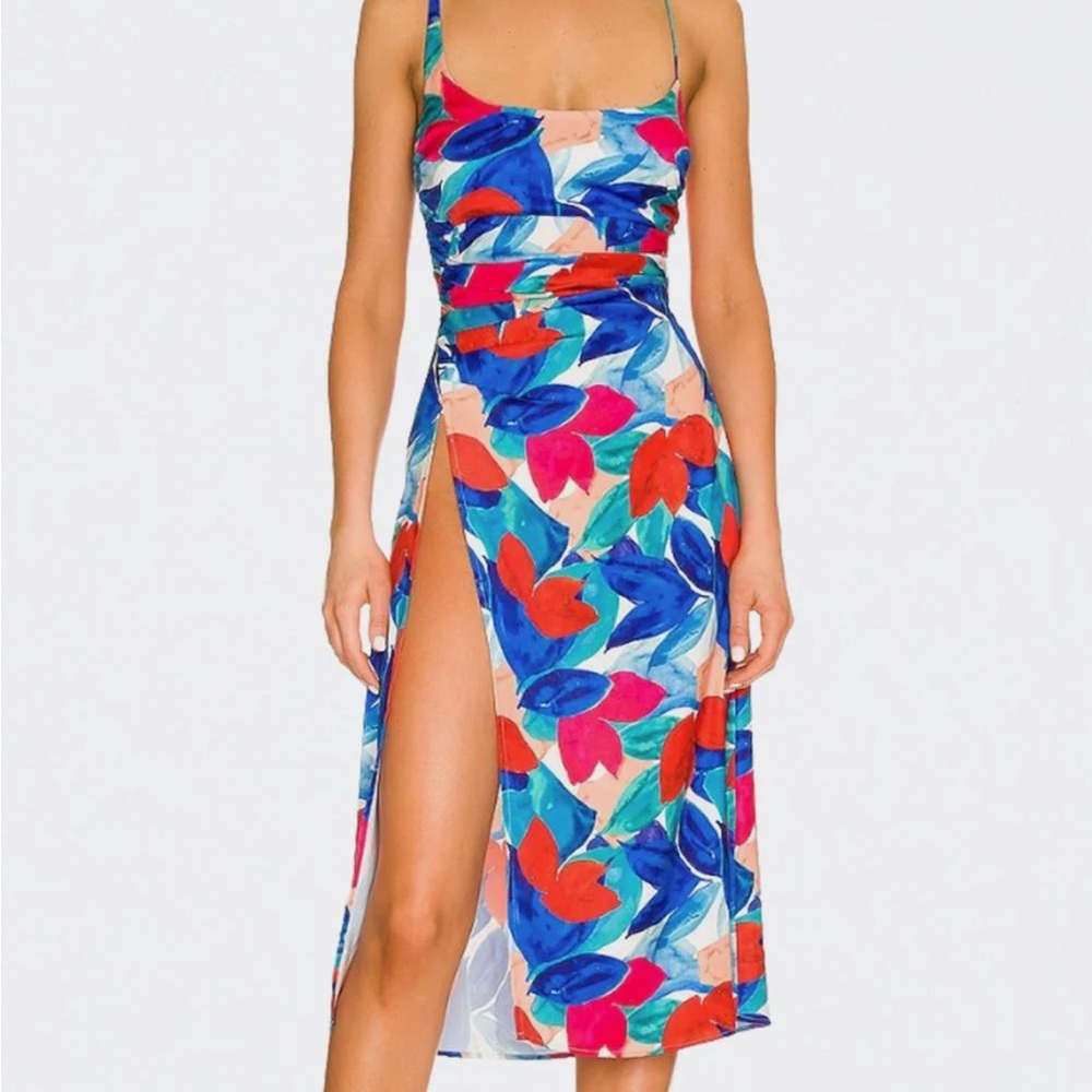 For Love and Lemons Lorenza Midi Dress sz M